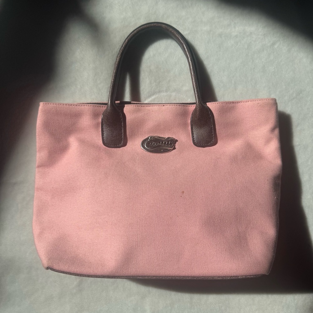 Vintage 2000s UF Florida Gators Pink Mini Purse Tote, Gators Girl Merch